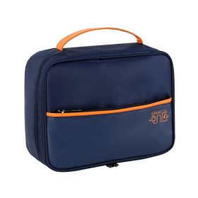 Electronics Organizer Travel Electronic Accessories Case Portable Cable Storage Bag for Flash Drive SD Card Tablet Charger (Color: Navy)