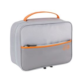 Electronics Organizer Travel Electronic Accessories Case Portable Cable Storage Bag for Flash Drive SD Card Tablet Charger (Color: Gray)